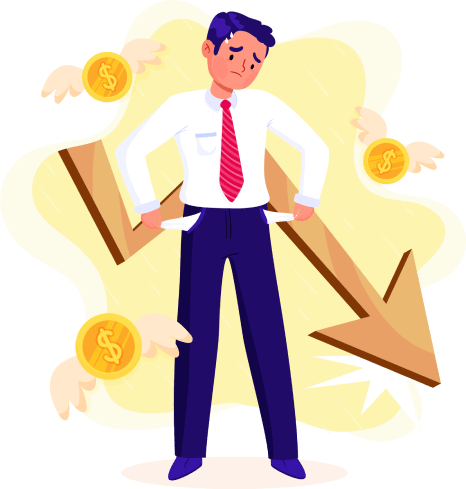 資金周轉困難示意圖 - 融易通提供借錢找不到管道的解決方案